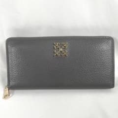 未使用に近い russet ラシット 長財布 モノグラムプレート ラウンド 
