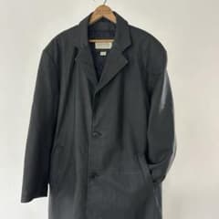 90S USA ST JOHN'S BAY レザー ロングコート ブラック