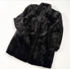 美品 SAGA MINK サガミンク ブラックミンク リアルファーコート 毛皮のサムネイル