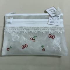 525 Hello Kitty x Chikazawa ダブルファスナーポーチ 525 Hello Kitty x Chikazawa ダブルファスナーポーチ - メルカリ