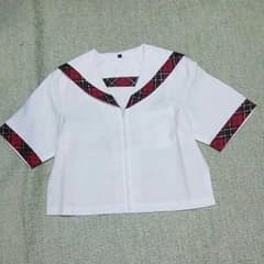 【未星さま専用】チェック　セーラー服のサムネイル