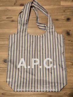 A.P.C. アーペーセー　ショッパー　エコバッグ トートバッグ　ストライプのサムネイル
