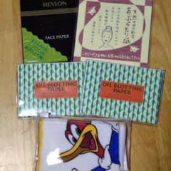 あぶらとり紙REVLON金箔・硫黄配合 竹成分・ミニタオル5点セットのサムネイル
