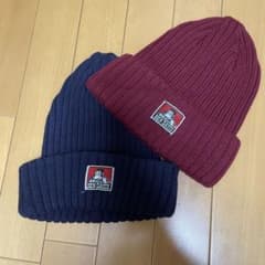 BEN DAVIS ニット帽 ネイビー・バーガンディ 2色セットのサムネイル