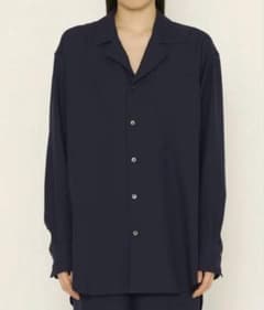 enof long sleeve cord shirt ブラック - メルカリ