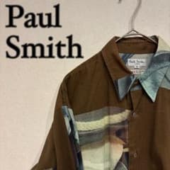 Paul Smith 이탈리아 직물 아트 총 무늬 모자 모자 디자인 셔츠