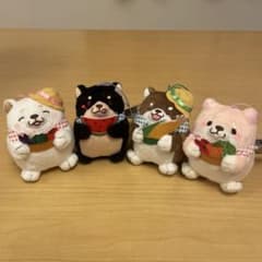 忠犬もちしば ファーマー スタイル マスコット　全4種セット