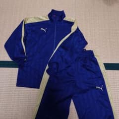 プーマpumaジャージ上下廃盤ネイビーゴールドSレア - メルカリ