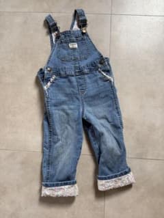 OshKosh B'gosh デニム オーバーオール 花柄裏地のサムネイル