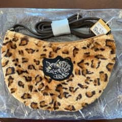 Wachifirudo leopard pattern faux fur shoulder bag crossbody bag [with translation]
