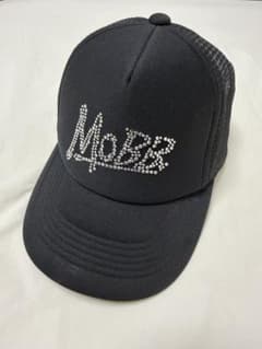 MOBB ラインストーン メッシュキャップ ブラックのサムネイル