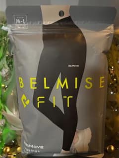 ⭐新品未使用⭐M-L ベルミス FIT リムーブ レギンス 着圧 ブラック