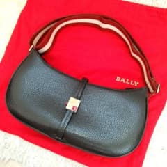 ⭐極美品⭐BALLY ハーフムーンストライプ 2way ショルダーバッグ