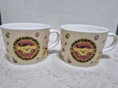 【美品】限定 ポムポムプリン ゼリーカップ 陶器マグカップ 2個セット サンリオのサムネイル