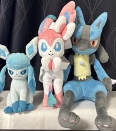 ポケモン ぬいぐるみ 3体セット グレイシア ニンフィア ルカリオのサムネイル