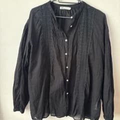 CRAFT STANDARD BOUTIQUE レース切替 長袖ブラウスのサムネイル