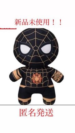 新品タグ付き　スパイダーマン　ブラック&ゴールドスーツ　ギガジャンボぬいぐるみのサムネイル