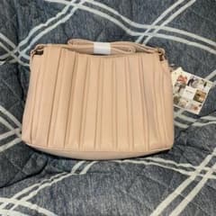 しまむら　mumu プリーツバッグ　ピンクのサムネイル