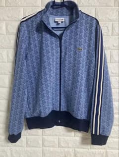 LACOSTE 幾何学模様トラックジャケット　us M LACOSTE 幾何学模様 トラックジャケットUS XS - メルカリ