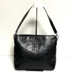 ✨極美品✨HIROFU ヒロフ Hロゴ ワンショルダーバッグ レザー 黒