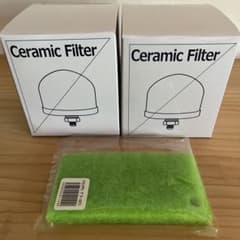 エコウォーター ポタポタクラブ NEWセラミックフィルター2個と専用