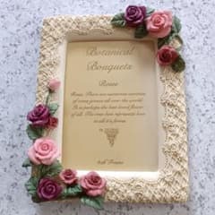 DEZINE フォトフレーム アンティーク調 バラ 薔薇 写真立て - メルカリ