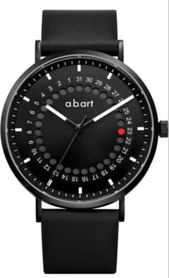 美品】a.b.art 腕時計 メンズ 赤ドットジャンプデイトサファイア41mm 