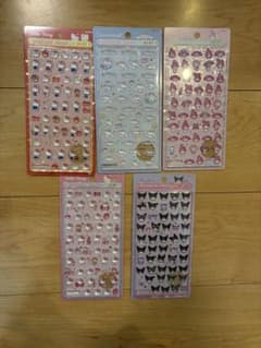 【正規品】ボンボンドロップシールミニmini サンリオ　5種セットまとめ売りのサムネイル