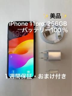 iPhone11 PRO スペースグレイ 256GB バッテリー100％ - メルカリ
