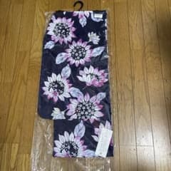 新品 浴衣 150 ひまわり柄 紺 ピンク 女の子 ジュニア キッズ 日本製生地のサムネイル