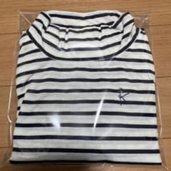 新品タグなし　KUMIKYOKU ストライプ ハイネック Tシャツ 120のサムネイル
