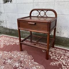 古家具 籐ラタン家具◾️KOIZUMI 小泉 ナチュラル天然素材 飾り棚 シェルフ 籐家具 | STORES 木製ラック・ウッドラック
