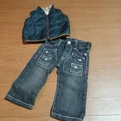 ベベ パンツ80㎝とhua kupuベスト80㎝のサムネイル