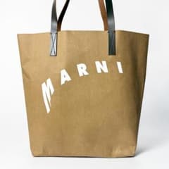 MARNI マルニ セルロース ショッピングトートバッグ ベージュ - メルカリ