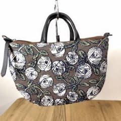 ミナペルホネン/rosyロージィーブラウン/ドミニラウンドショルダー