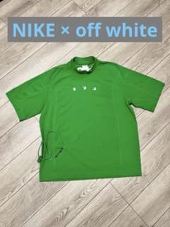 NIKE×Off-White モックネック Tシャツ グリーン - メルカリ