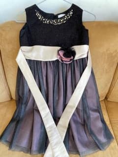 黒紫グラデーションワンピースドレス　パニエセットのサムネイル