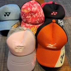YONEX　MIZUNO　テニス帽子のサムネイル