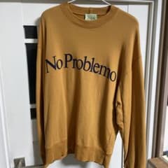 No Problemo トレーナー Lサイズ マスタード 古着のサムネイル