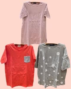 花柄デザインの半袖Tシャツ3点セットのサムネイル