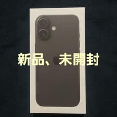 iPhone16 128GB BLACK ブラック新品未開封SIMフリー即購入可のサムネイル