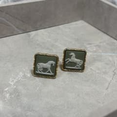 WEDGWOOD ウェッジウッド カフス カフリンクス 馬モチーフ