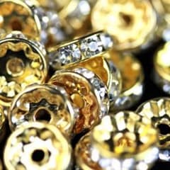 ロンデル ゴールド 平型 6mm 20個入り ハンドメイド まとめ売り アクセのサムネイル