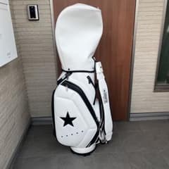 【新品未使用】CONVERSE GOLF ワンスターキャディバッグ 黒 CONVERSE キャディバッグ メンズ ワンスター ゴルフバッグ