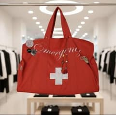 sculptor Emergency ボストンバッグ トートバッグ SCULPTOR Emergency ボストンバッグ レッド - メルカリ