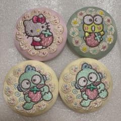 サンリオキャラクターズ 刺繍缶バッジ 4個セットのサムネイル
