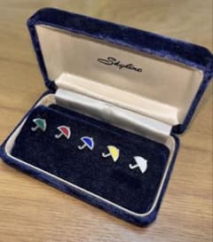 ま*り様 Skyline 傘モチーフ ピンバッジ 5色セットのサムネイル