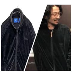 人気のベロア‼️】adidas ベッケンバウアージャージ O 黒 常田大希
