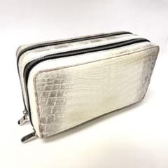 美品 定価55万 モードアレーズ ヒマラヤクロコダイル 特注セカンド2連