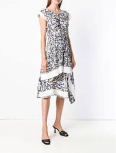 3.1 Phillip Lim シルクアシンメトリーワンピース 総柄ドレス - メルカリ